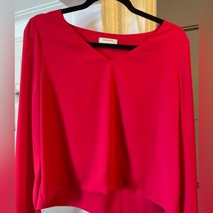 Babaton red blouse - like new!
